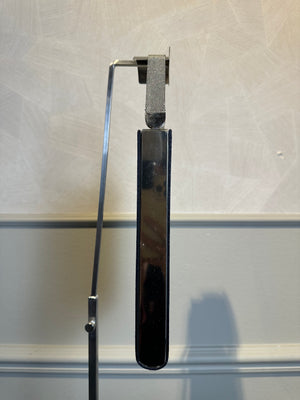 Louis Vuitton Ange MM Shoulder Bag black suede vintage unique twist lock LV monogram metal body