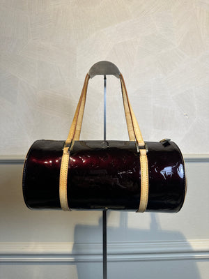 Louis Vuitton Bedford Handbag Amarante Shoulder Bag Maroon Burgundy patent leather varnish vintage unique LV monogram