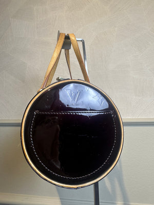Louis Vuitton Bedford Handbag Amarante Shoulder Bag Maroon Burgundy patent leather varnish vintage unique LV monogram