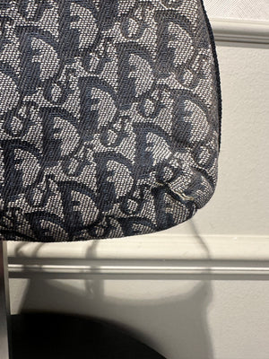 Vintage Trotter Pochette Shoulder Bag Diorissimo Canvas Small hobo bag blue monogram vintage pull tag 2000s pochette