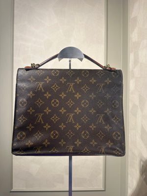 Louis Vuitton Vintage Monceau 28 Monogram 1994 Top Handle Bag leather push lock