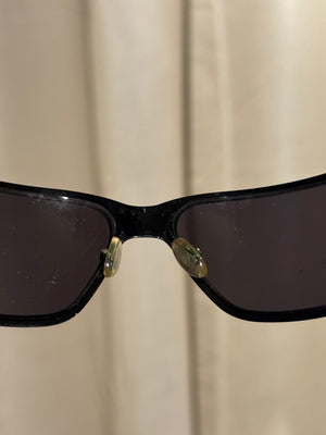 Gucci Vintage Bamboo Detail Sunglasses Dark Gradient Lenses Gold-Tone Hardware
