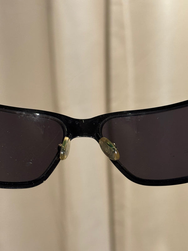 Gucci Vintage Bamboo Detail Sunglasses Dark Gradient Lenses Gold-Tone Hardware