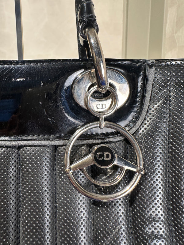 Christian Dior Denim Montaigne Cadillac Shoulder Bag 2001 John Galliano Rare Car Detailing Vintage Number plate