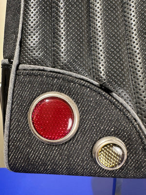 Christian Dior Denim Montaigne Cadillac Shoulder Bag 2001 John Galliano Rare Car Detailing Vintage Number plate