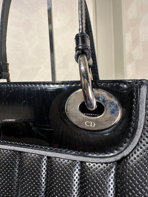 Christian Dior Denim Montaigne Cadillac Shoulder Bag 2001 John Galliano Rare Car Detailing Vintage Number plate