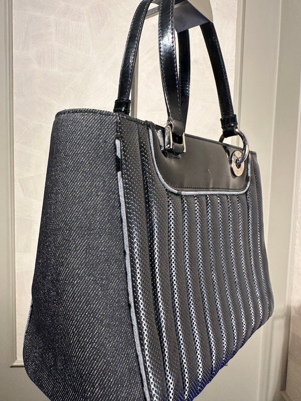 Christian Dior Denim Montaigne Cadillac Shoulder Bag 2001 John Galliano Rare Car Detailing Vintage Number plate