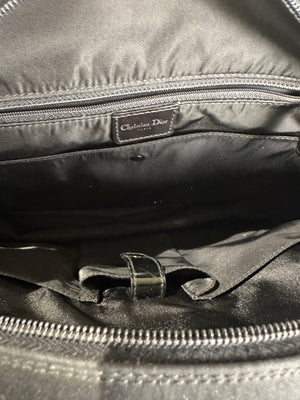 Christian Dior 2001 Vintage Double Saddle Bowling Bag Black Lock & Key
