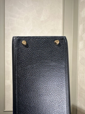 Hermès Kelly 32 Handbag Black Top Handle Vintage Clochette Lock Black leather Gold Hardware Very Good Condition Iconic