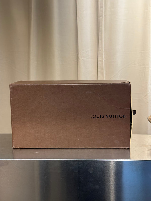 Very Rare Louis Vuitton Takashi Murakami Monogram Multicolore Exotic Leather Heeled Sandals Size 37.5 Box