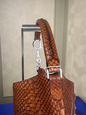 Christian Dior Python Baby Pink Ballerina Corset Lace Up Shoulder Bag 2004 John Galliano Rare DIOR Detailing Vintage Bow