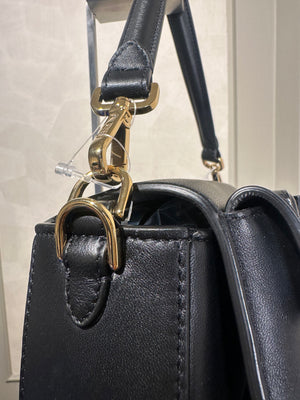 Fendi Baguette Multipocket Shoulder Bag Autum-Winter 2023/24 Black Leather Classic FF Gold Hardware