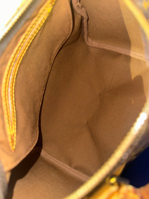 Louis Vuitton Speedy 25 Bag Vintage Monogram Classic Style Chic bowler bag brown leather handles good condition