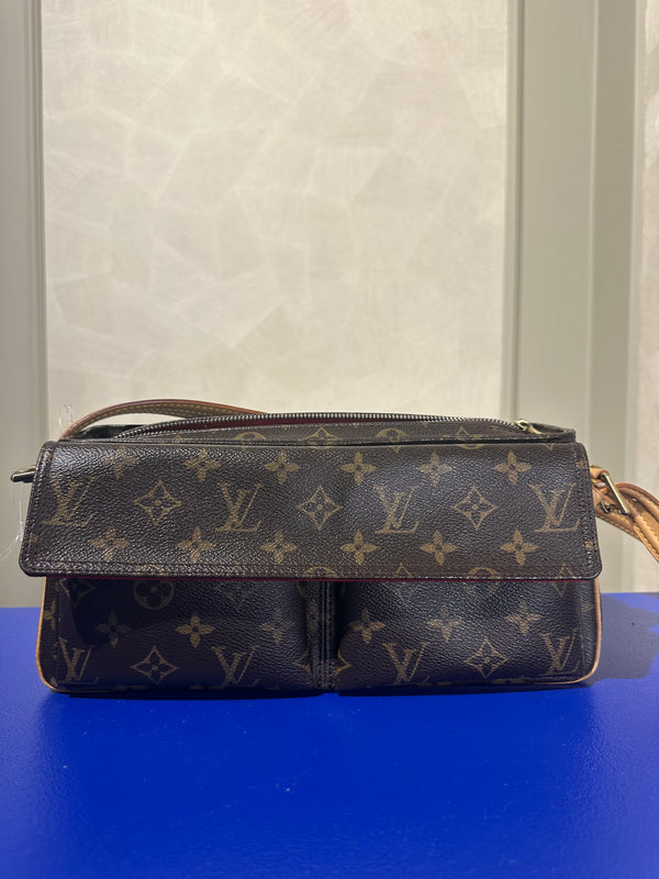 Louis Vuitton Viva Cite MM Trotter Shoulder bag Leather Monogram Iconic Classic LV Brown