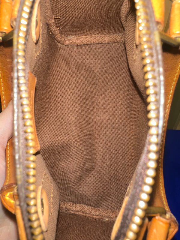 Louis Vuitton Nano Mini 15 Speedy Bag Vintage Monogram Classic Style Chic bowler bag brown leather handles rare