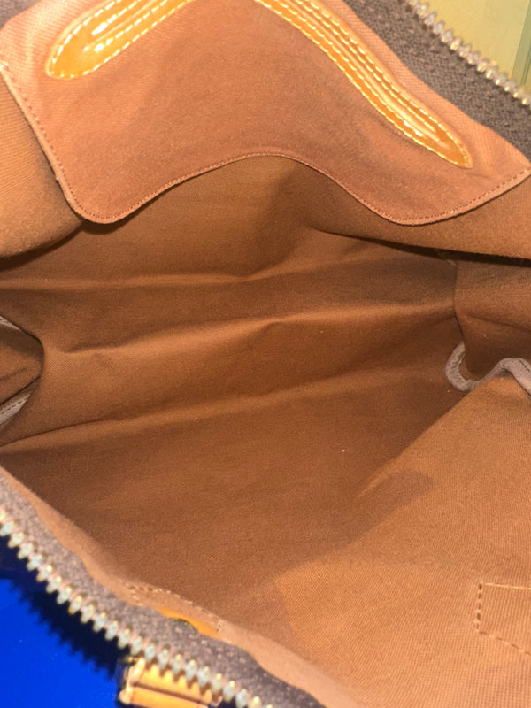 Louis Vuitton Speedy 35 Bag Vintage Monogram Classic Style Chic bowler bag brown leather handles good condition