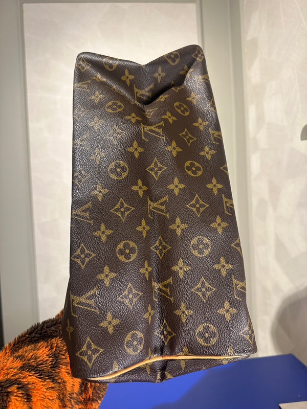 Louis Vuitton Speedy 35 Bag Vintage Monogram Classic Style Chic bowler bag brown leather handles good condition