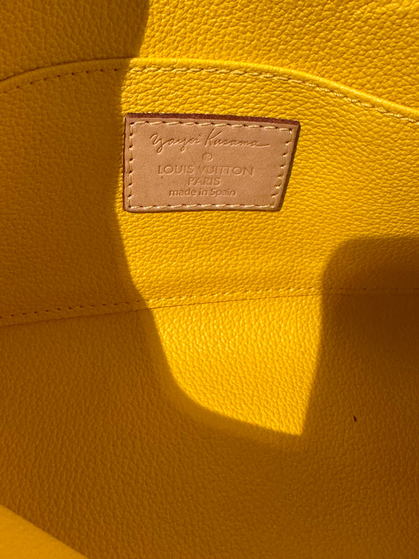 Louis Vuitton Monogram Yayoi Kusama 2023 Pumpkin Dots Cosmetic Pouch Yellow LV Limited Edition zip up bag