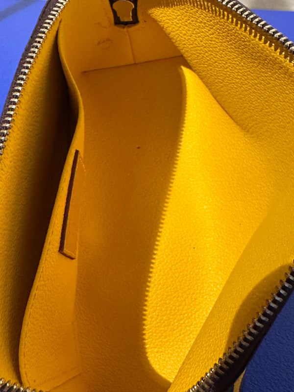 Louis Vuitton Monogram Yayoi Kusama 2023 Pumpkin Dots Cosmetic Pouch Yellow LV Limited Edition zip up bag