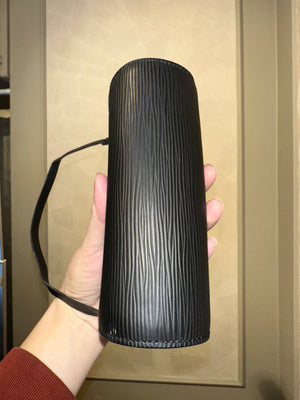 Louis Vuitton Papillon mini vintage LV circle bag bowler bag black Beautiful spacious Epi-Leather pochette