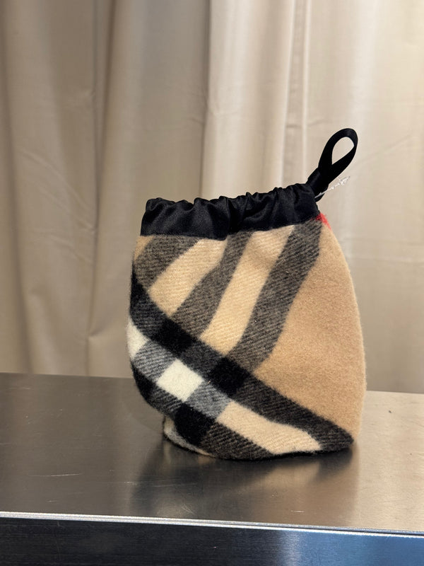 Burberry Vintage Classic Plaid Check Wool Ballerina Flats Slip-On Round Toe Casual Shoes EUR 38&nbsp;with Matching Storage Pouch