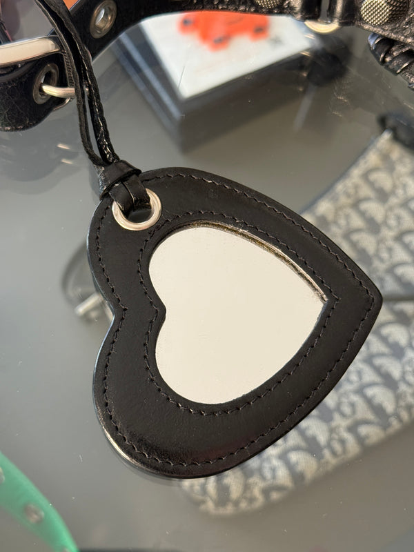 Balenciaga Le Cagole Shoulder Bag Black leather studded mirror purse shoulder bag mini leather iconic