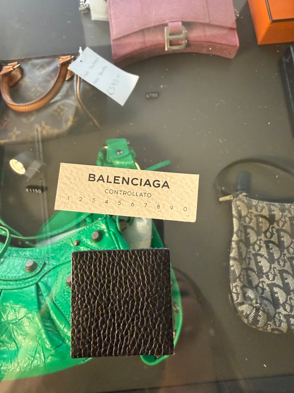 Balenciaga Black Calfskin Leather Papier A5 Zip Around Tote Silver Hardware Mirror Work Study Bag Sturdy