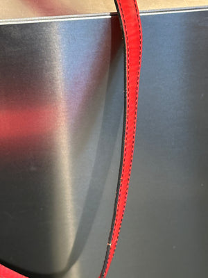 Louis Vuitton Vintage Epi Cartouchiere MM Red Leather Crossbody Shoulder Bag Gold Tone Hardware Archive