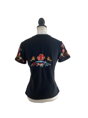 '-RARE- DIOR EMBROIDERY T-SHIRT FR40