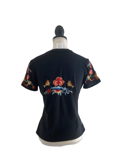 '-RARE- DIOR EMBROIDERY T-SHIRT FR40