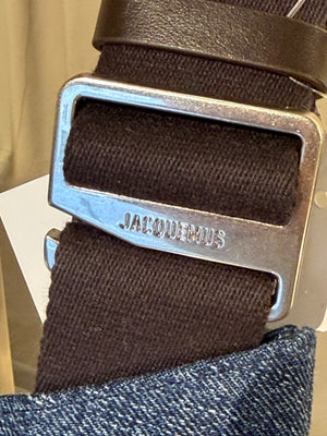 Jacquemus Le Bisou Gros Grain Blue Crossbody Bag