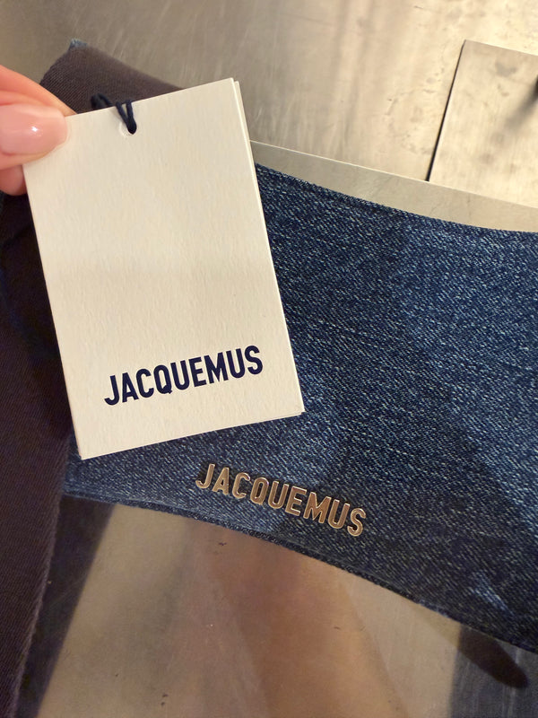 Jacquemus Le Bisou Gros Grain Blue Crossbody Bag
