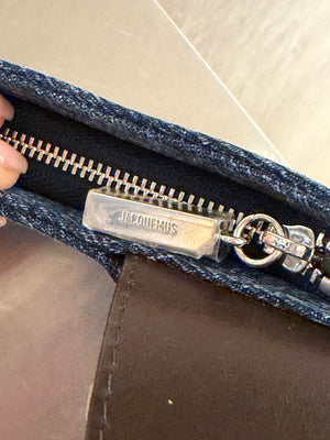 Jacquemus Le Bisou Gros Grain Blue Crossbody Bag