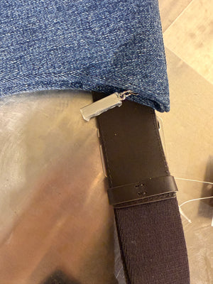 Jacquemus Le Bisou Gros Grain Blue Crossbody Bag
