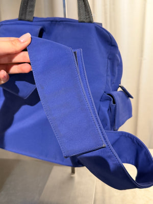 Prada Sport Linea Rossa Vintage Royal Blue Nylon Sling Bag