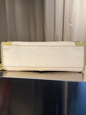 Balenciaga Limited-Edition Holiday Collection Bianco Pony Hair City Bag with Swarovski Crystals