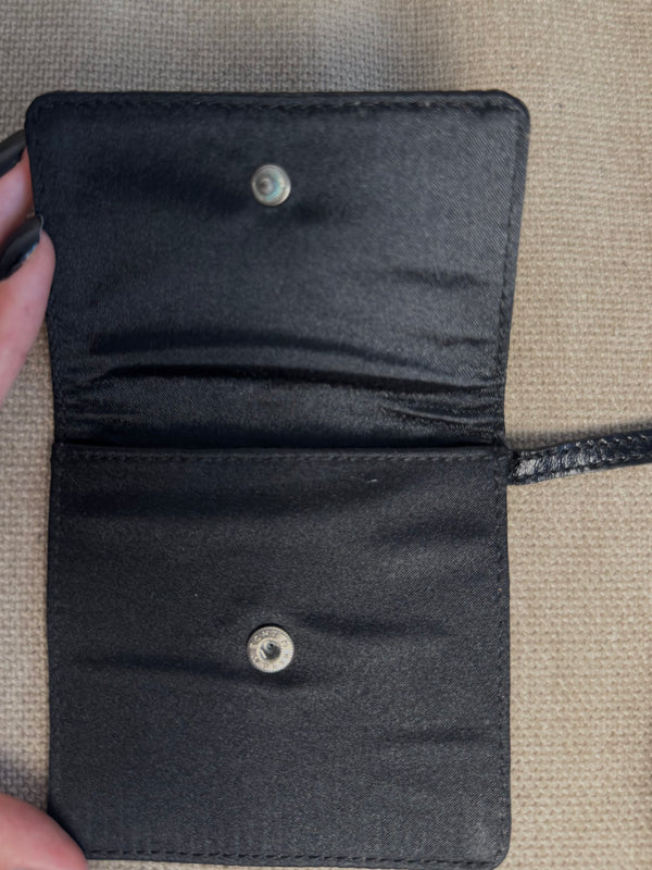 Gucci Vintage Structured Minimalist Nylon Black Handbag Shoulder Bag Silver Detailing Hardware Large Shoulder Bag buckle detail monochrome vintage Buckle clasp detail chic 2000s