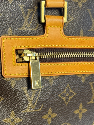 Louis Vuitton Monogram Cite GM shoulder Bag Vintage Classic Style Chic bowler bag brown leather handles