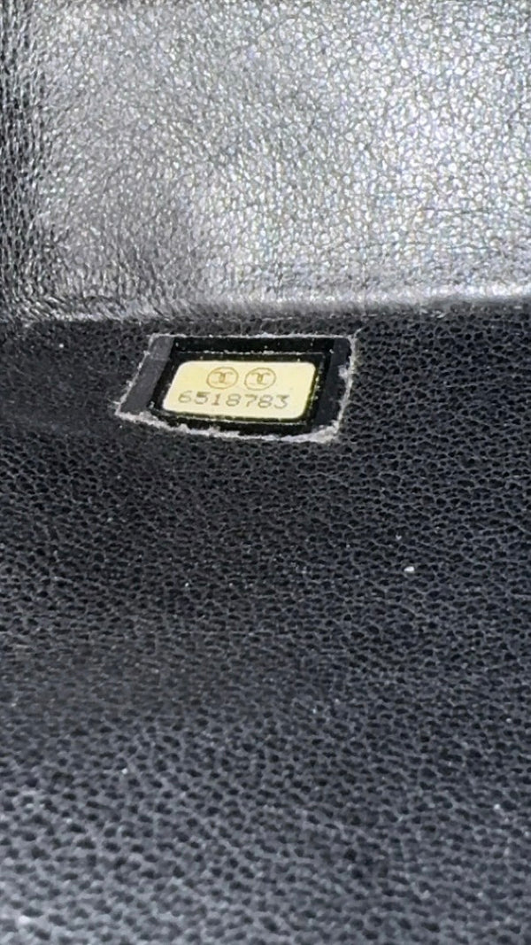 Chanel Vintage 2000-2002 Black Quilted Chocolate Bar Lambskin Leather Checked 2.55 Flap Bag Lagerfeld Western Embroidery Gunmetal hardware Rhinestone CC Coco Mark Face