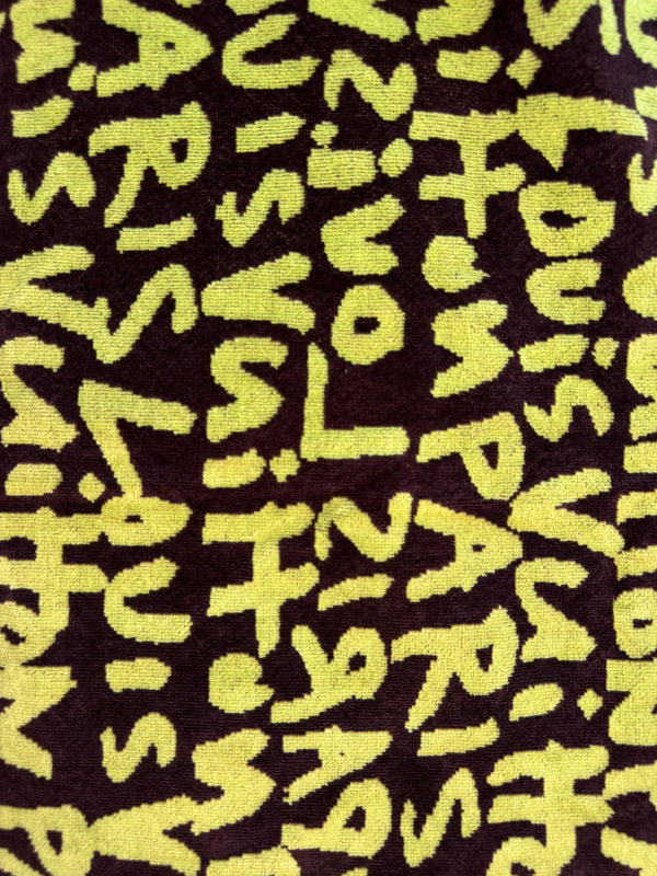 Louis Vuitton LV x Stephen Sprouse FW08 Small Graffiti Gym Towel 100% Cotton Limited Edition collection