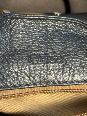 Chloe paddington Dark Grey Silver Limited Edition Grained Leather Shoulder Bag Vintage Lock Key 2005 Iconic 2000s