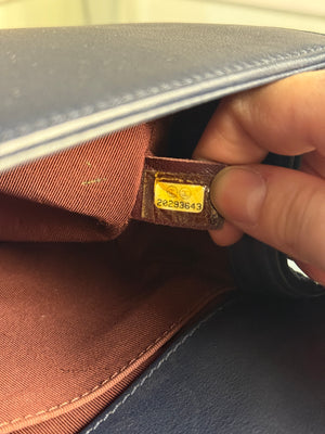 CHANEL BOY BAG - BLUE VELVET