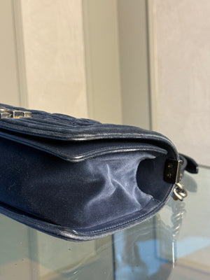 CHANEL BOY BAG - BLUE VELVET