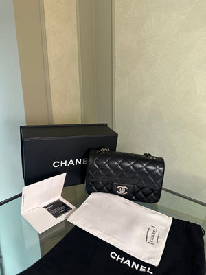 CHANEL SMALL RECTANGULAR - SILVER HARDWARE