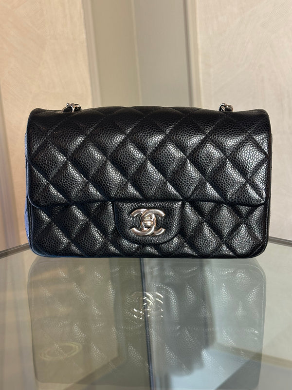 CHANEL SMALL RECTANGULAR - SILVER HARDWARE