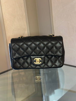 CHANEL RECTANGULAR FLAP - GOLD HARDWARE