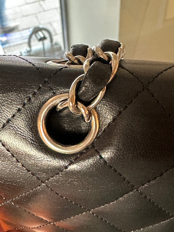 CHANEL DOUBLE FLAP - SILVER HARDWARE