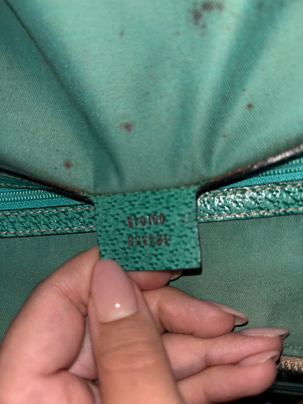GUCCI HOBO BAG - TURQOISE