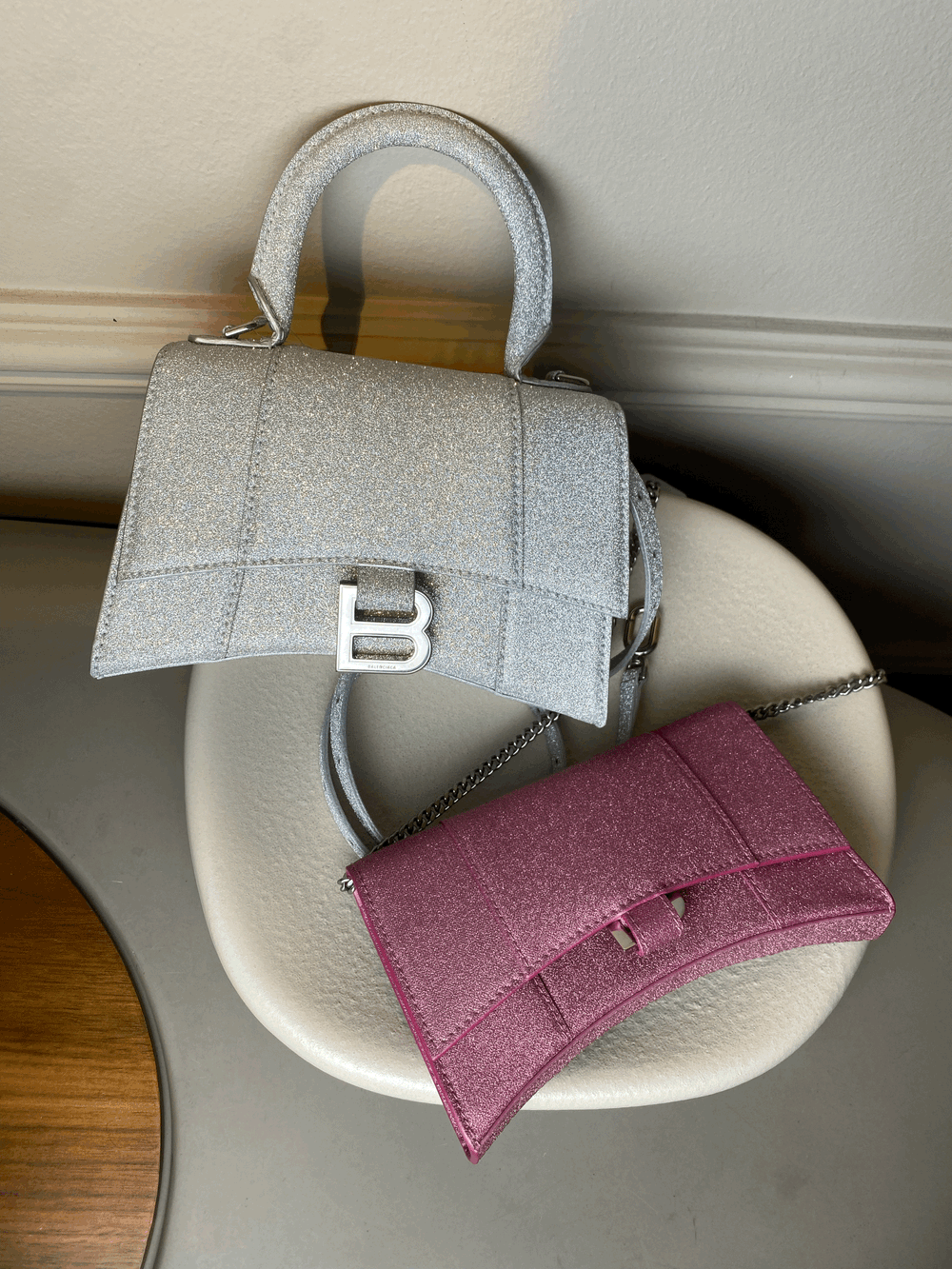 BALENCIAGA HOURGLASS CLUTCH