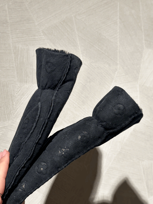 Louis Vuitton Shearling Gloves with Monogram Details – Size M
